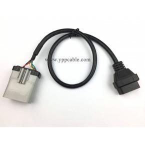 RP-1226 14 PIN to  OBDii  16 pin Female ELD Cable RP1226 to OBD2 Adapter Cable - 副本